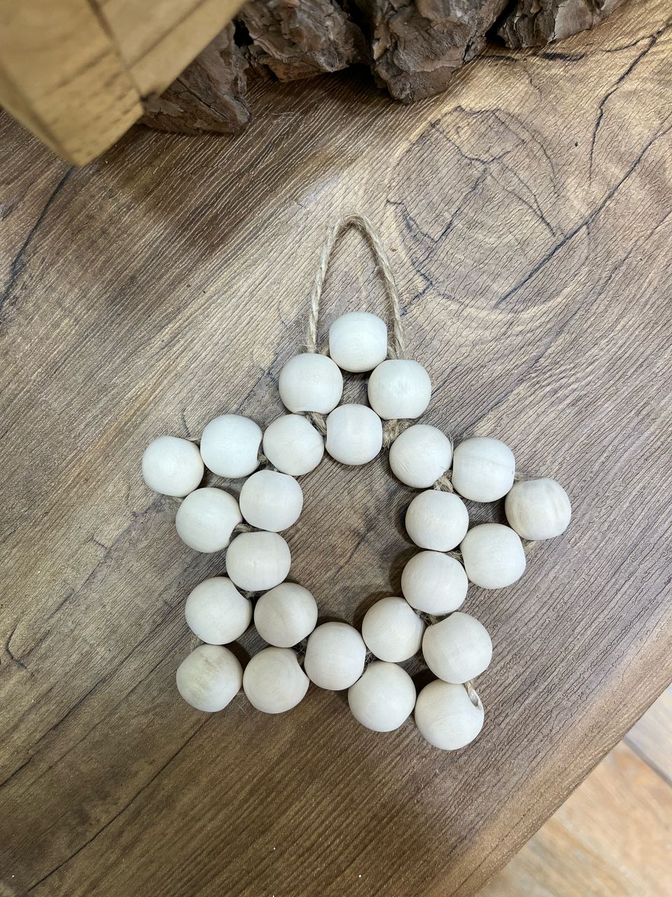 مهره چوبی طرح ستاره