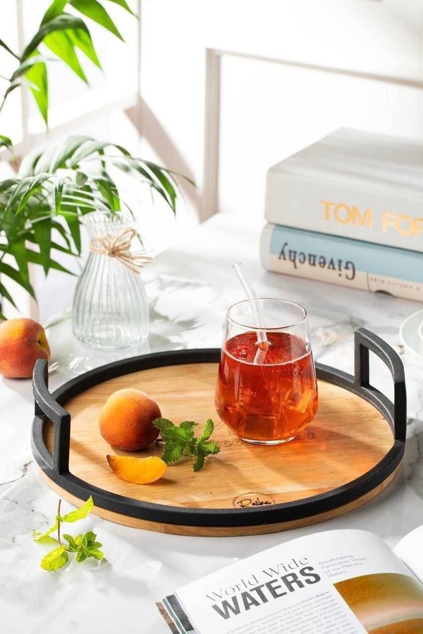 سینی چوب و فلز